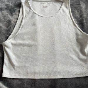 American eagle white crop top